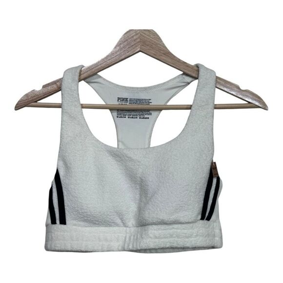 VS PINK Reverse Fleece Lounge Bra Toppur medium - Picture 3 of 6